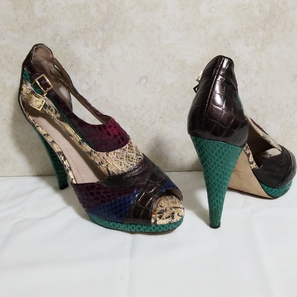 Aldo multi color heels